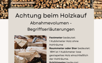 Achtung beim Holzkauf