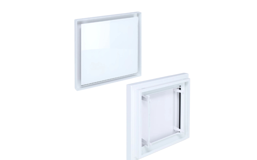 UnderCover 350 x 350 mm – weiß – Front Stahlplatte weiss